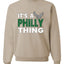 PHI Fantasy Football Sports Fan Pullover Soft Cotton Blend Graphic Unisex Crewneck Sweatshirt
