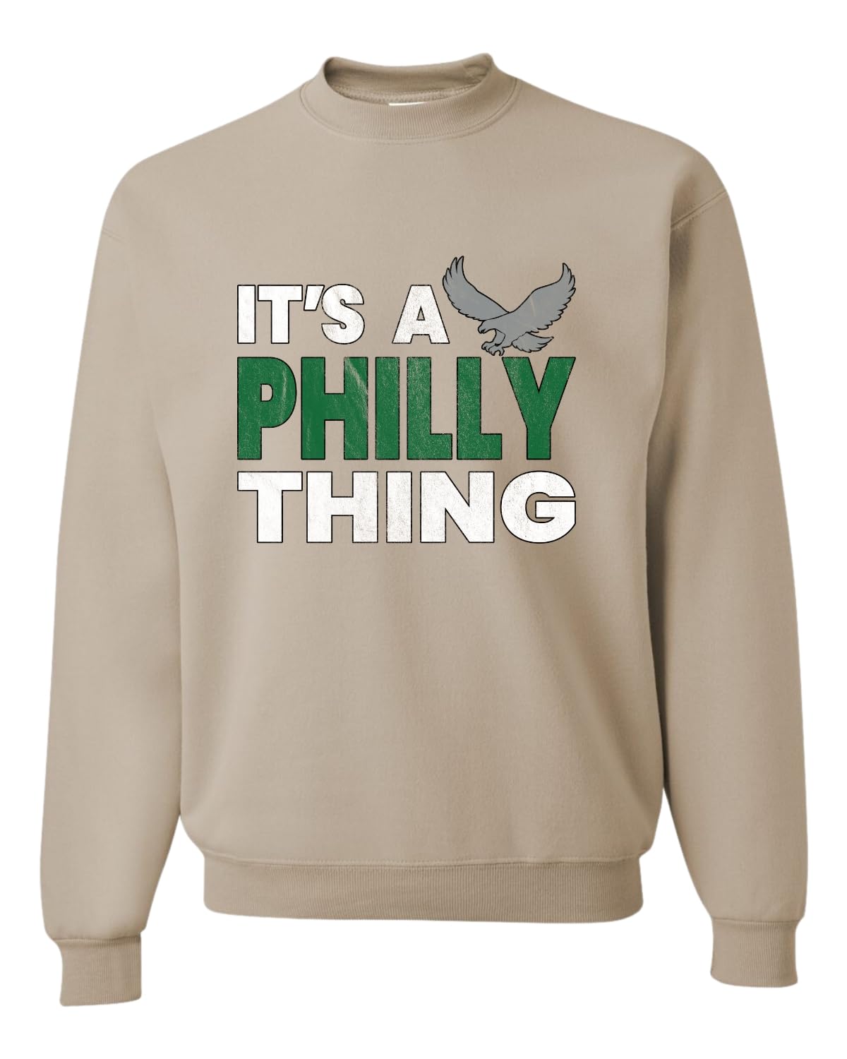 PHI Fantasy Football Sports Fan Pullover Soft Cotton Blend Graphic Unisex Crewneck Sweatshirt
