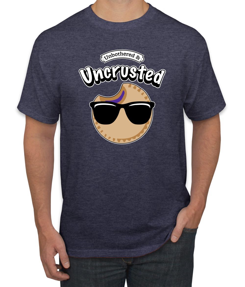 Unbothered and Uncrusted Funny PB&J Sandwich Sunglasses Humor Men's T-Shirt