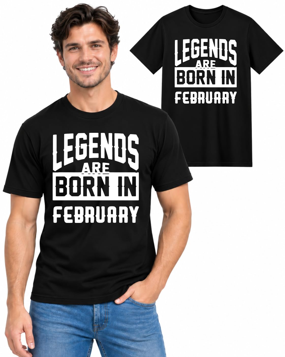 Legends Are Born Birthday T-Shirt, Mens Tee Gift Idea