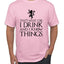 I Drink and I Know Things Tyrion GOT Black Pop Culture Men's T-Shirt