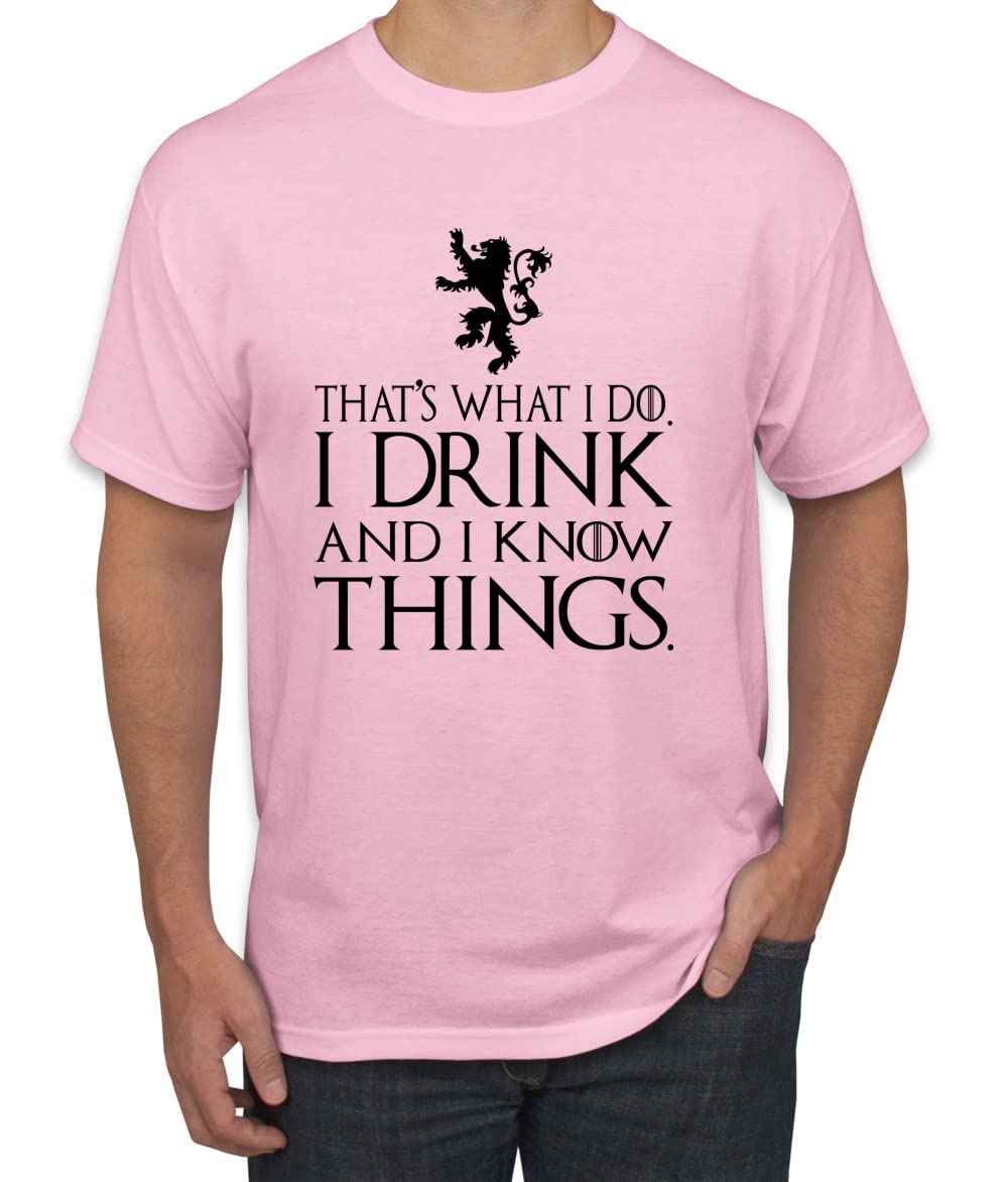 I Drink and I Know Things Tyrion GOT Black Pop Culture Men's T-Shirt