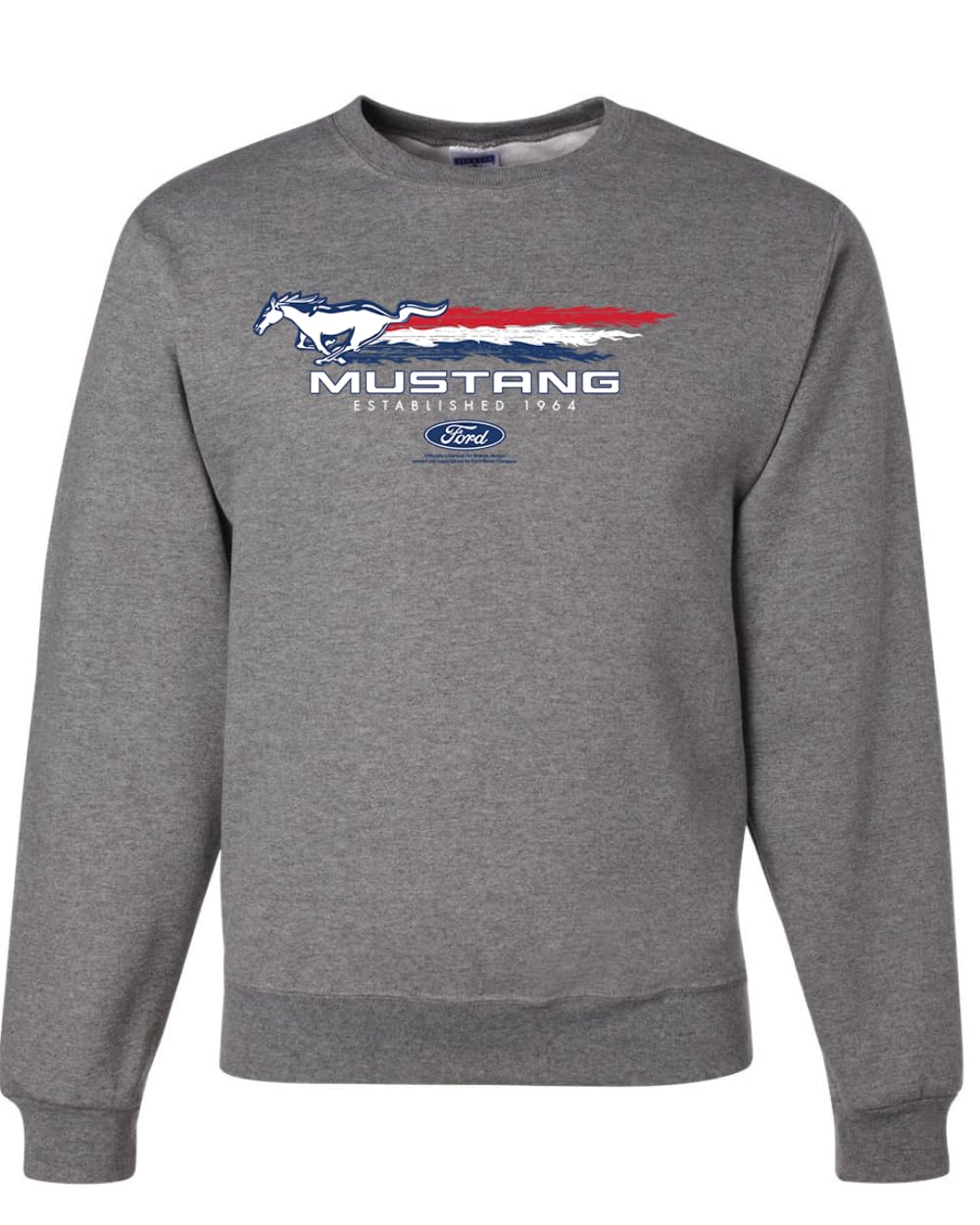 Ford Mustang USA Pony Logo Est 1964 Classic Racing Logo Cars and Trucks Unisex Crewneck Sweatshirt