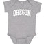 State of Oregon College Style White Fashion Baby Creeper Boys Girls Infant Bodysuit
