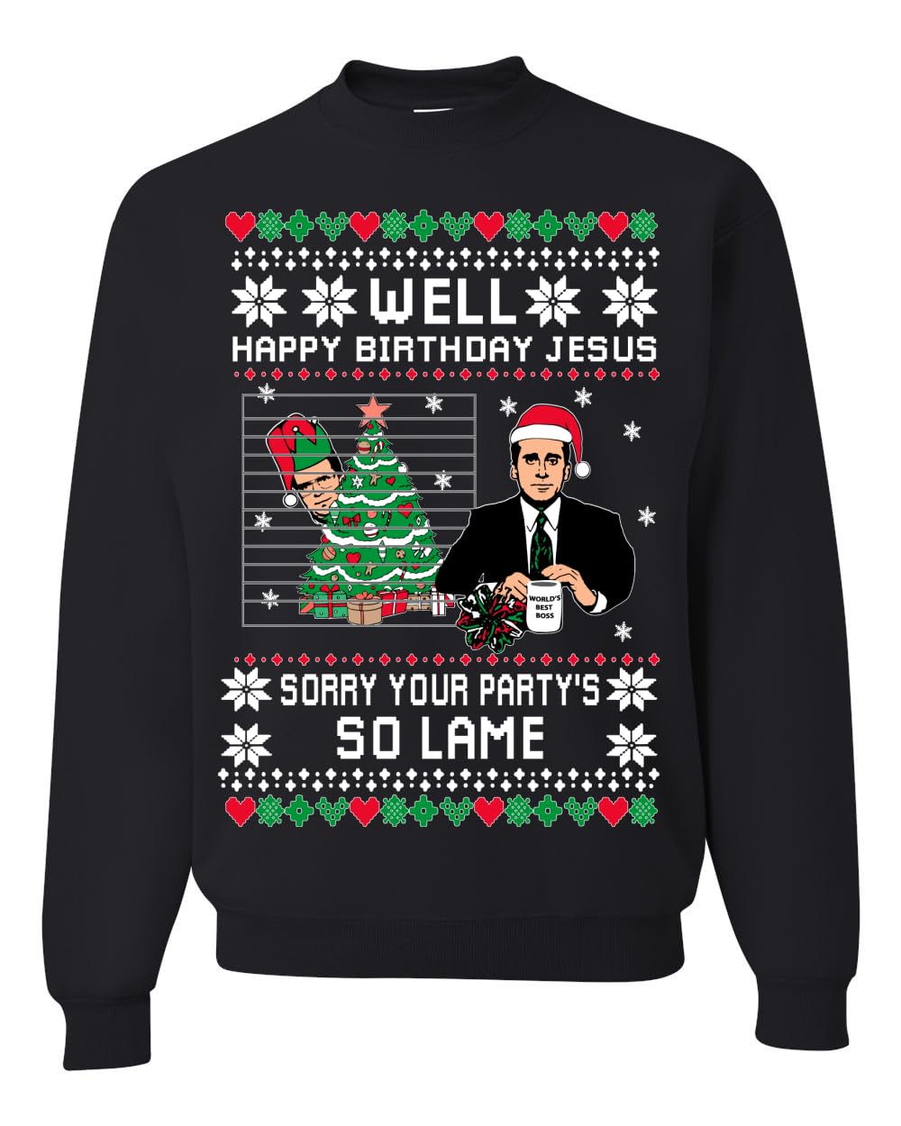 Well Happy Birthday Jesus Ugly Christmas Sweater Mens Womens Sweatshirt