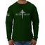 Redeemed Cross Jesus Christ Nails  Inspirational/Christian Mens Long Sleeve Shirt