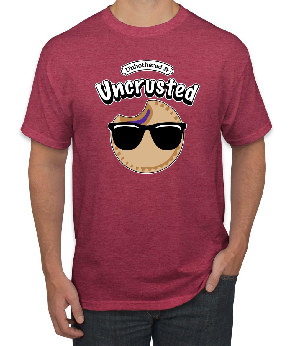 Unbothered and Uncrusted Funny PB&J Sandwich Sunglasses Humor Men's T-Shirt