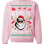 I Do It for the Hos Funny Santa Ugly Christmas Sweater Crewneck Sweatshirt