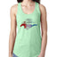 Ford Mustang Shirt USA Flag Mustang Emblem Cars and Trucks Ladies Racerback Tank Top