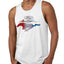 Ford Mustang Shirt USA Flag Mustang Emblem T-Shirt Cars and Trucks Mens Graphic Tank Top