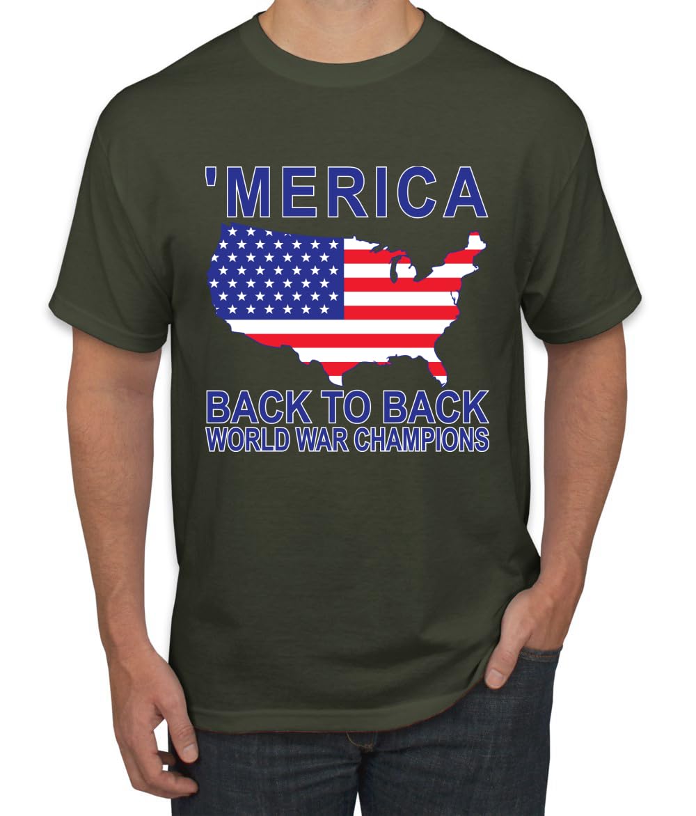 Back to Back World War Champs Pro USA American Pride Men's T-Shirt
