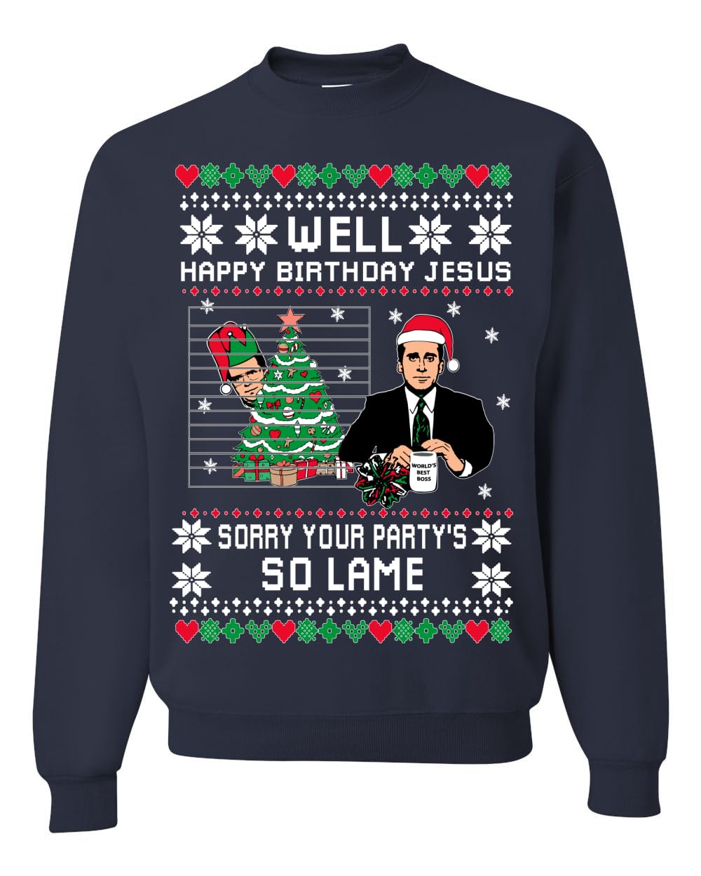 Well Happy Birthday Jesus Ugly Christmas Sweater Mens Womens Sweatshirt