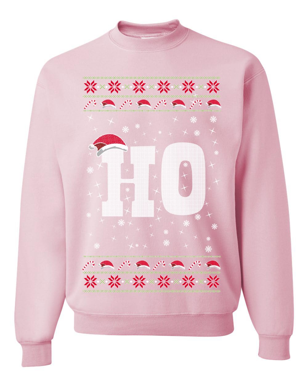 Where my Hos At Santa Ugly Christmas Sweater Unisex Crewneck Sweatshirt