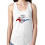 Ford Mustang Shirt USA Flag Mustang Emblem Cars and Trucks Ladies Racerback Tank Top