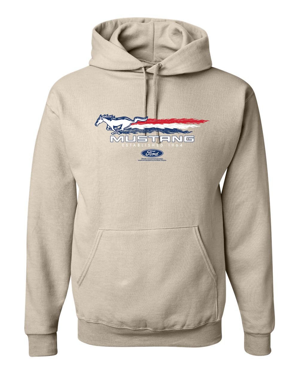 Ford Mustang USA Pony Logo Est 1964 Classic Racing Logo Cars and Trucks Unisex Hoodie