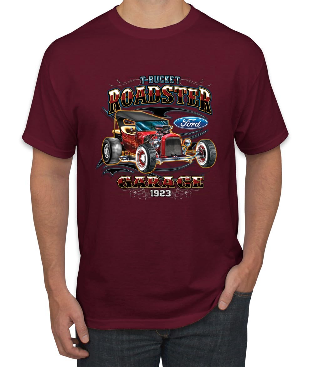 Ford Retro T-Bucket Roadster 1923 Vintage Garage Motors Cars and Trucks Men's T-Shirt