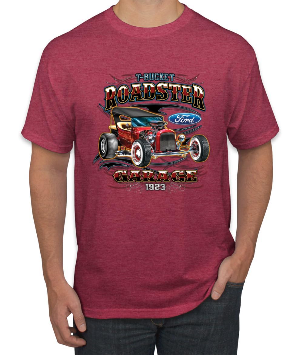 Ford Retro T-Bucket Roadster 1923 Vintage Garage Motors Cars and Trucks Men's T-Shirt