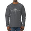 Redeemed Cross Jesus Christ Nails Inspirational/Christian Faith Mens Long Sleeve Shirt