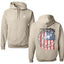 US Flag Ford Bronco Cars and Trucks Front and Back Unisex Hoodie Sweatshirt