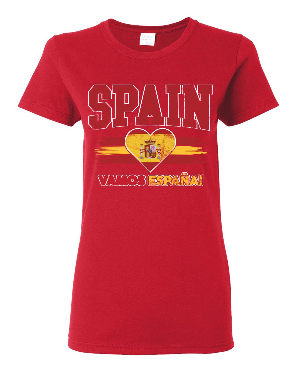 Flag Heart Soccer Fan | Women's Novelty Shirt | Game Day Gift for Her T-Shirt