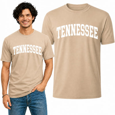 State of Tennessee Football Fan Graphic Fashion Men's T-Shirt