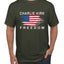 Freedom Shirt Red White and Blue USA Flag Tee, Patriotism American Pride Men's T-Shirt