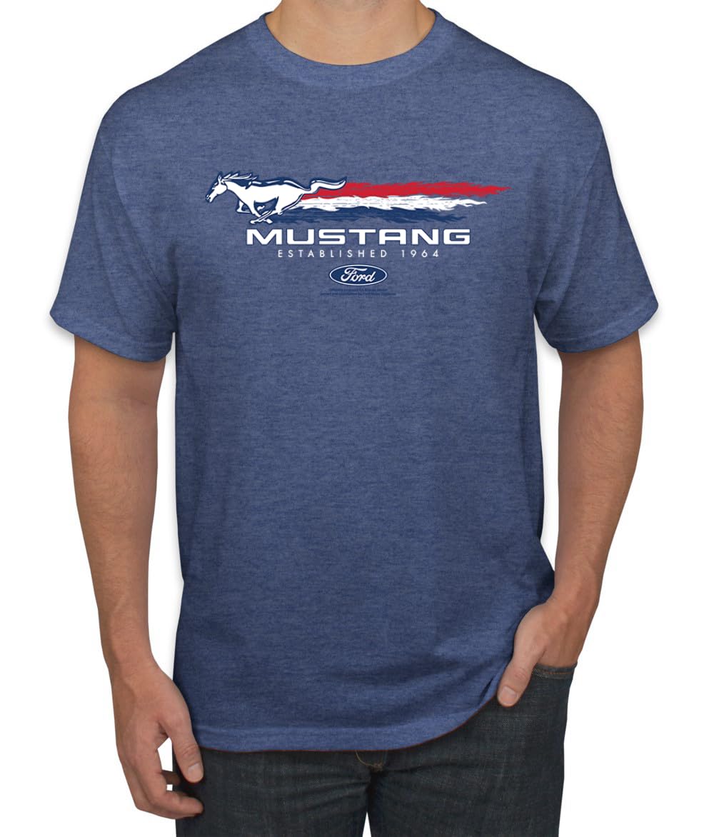 Ford Mustang USA Pony Logo Est 1964 Classic Racing Logo Cars and Trucks Men's T-Shirt