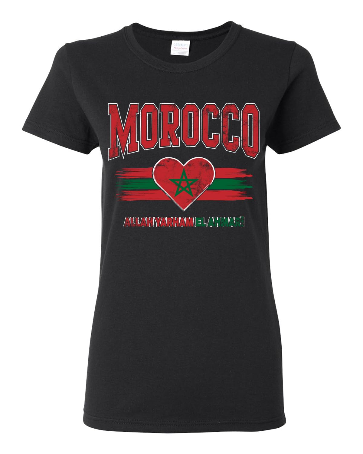 Flag Heart Soccer Fan | Women's Novelty Shirt | Game Day Gift for Her T-Shirt