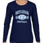 College Football Fan Vintage American Team Design, Retro USA Sports Women's Long Sleeve T-Shirt