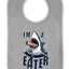 I’m a Messy Eater Shark, Cartoon Ocean Food Joke Adult Bib Funny Gift for Grandma or Grandpa