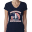 Funny Island Pop Culture Womens Junior Fit V-Neck Tee