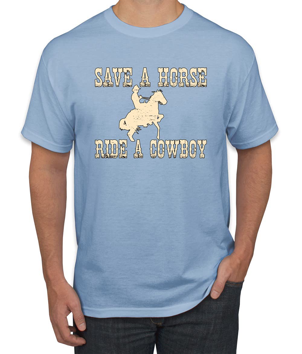 Save A Horse Ride A Cowboy Pop Culture Men's Graphic T-Shirt
