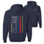 No One Fights Alone First Responder Hoodie Dispatcher EMS Corrections Police Fire Military Unity Hooded Sweatshirt