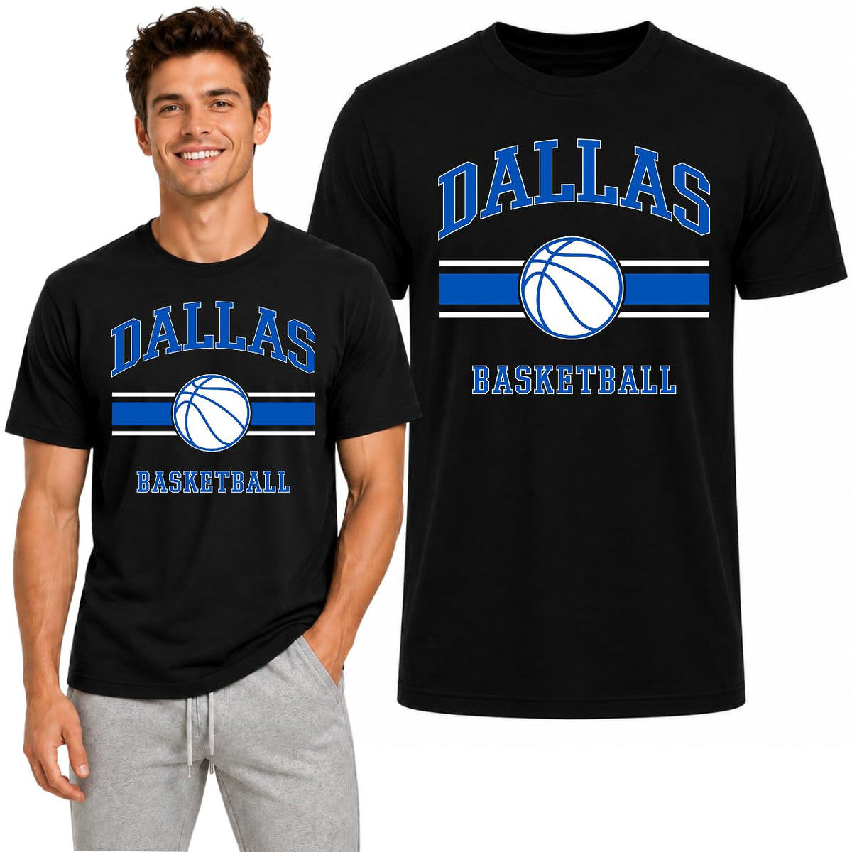 Basketball Fantasy Fan Sports Unisex Light Cotton Tee for Men Women Fans Sports