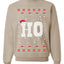 Where my Hos At Santa Ugly Christmas Sweater Unisex Crewneck Sweatshirt