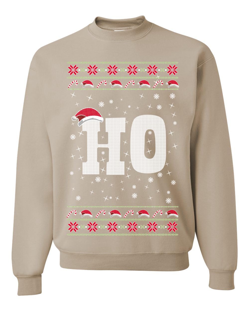 Where my Hos At Santa Ugly Christmas Sweater Unisex Crewneck Sweatshirt