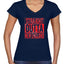 New England Fans NE Fantasy Football Sports Womens V-Neck Tee