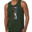 Shelby Cobra USA Logo Emblem Powered by Ford Motors Cars and Trucks Mens Tank Top