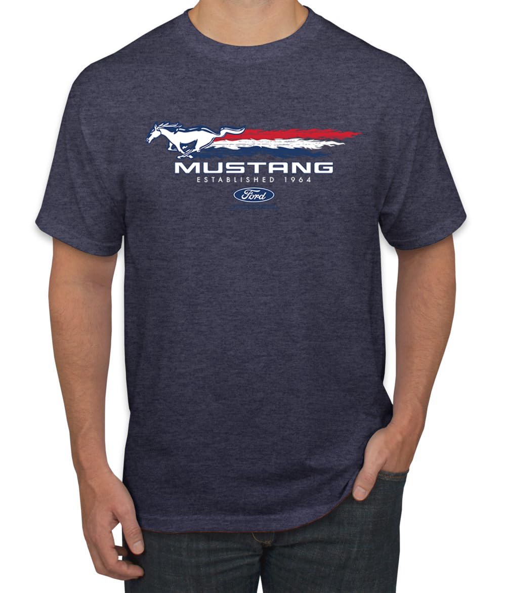 Ford Mustang USA Pony Logo Est 1964 Classic Racing Logo Cars and Trucks Men's T-Shirt