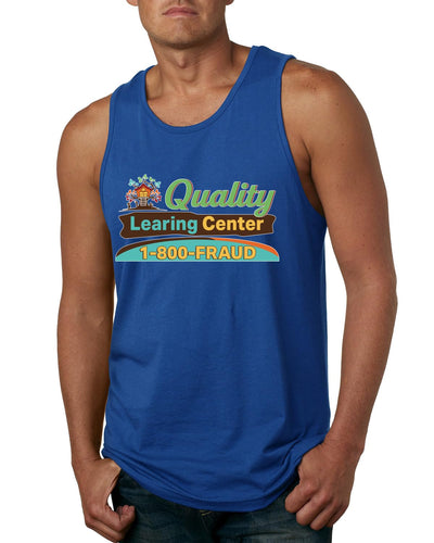 Quality Learing Center 1800-FRAUD Day Care Pop Culture Mens Tank Top