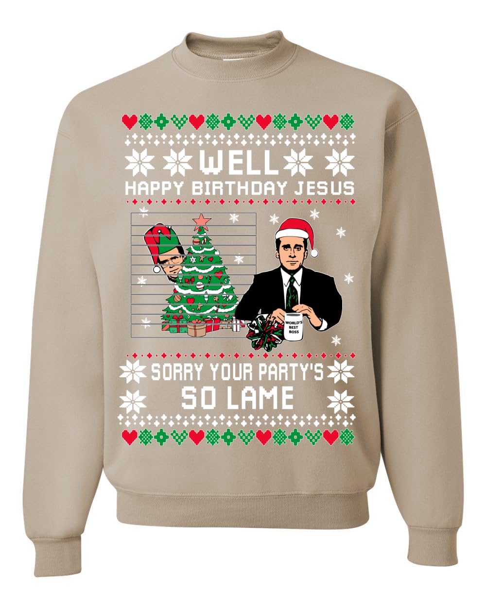 Well Happy Birthday Jesus Ugly Christmas Sweater Mens Womens Sweatshirt