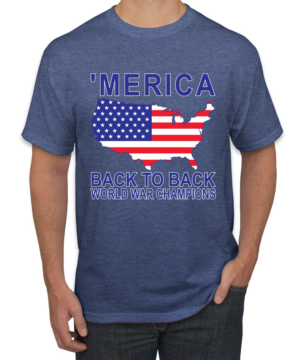 Back to Back World War Champs Pro USA American Pride Men's T-Shirt
