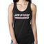 Its About To Get Miami Style Soccer Fan GOAT Sports Ladies Racerback Tank Top