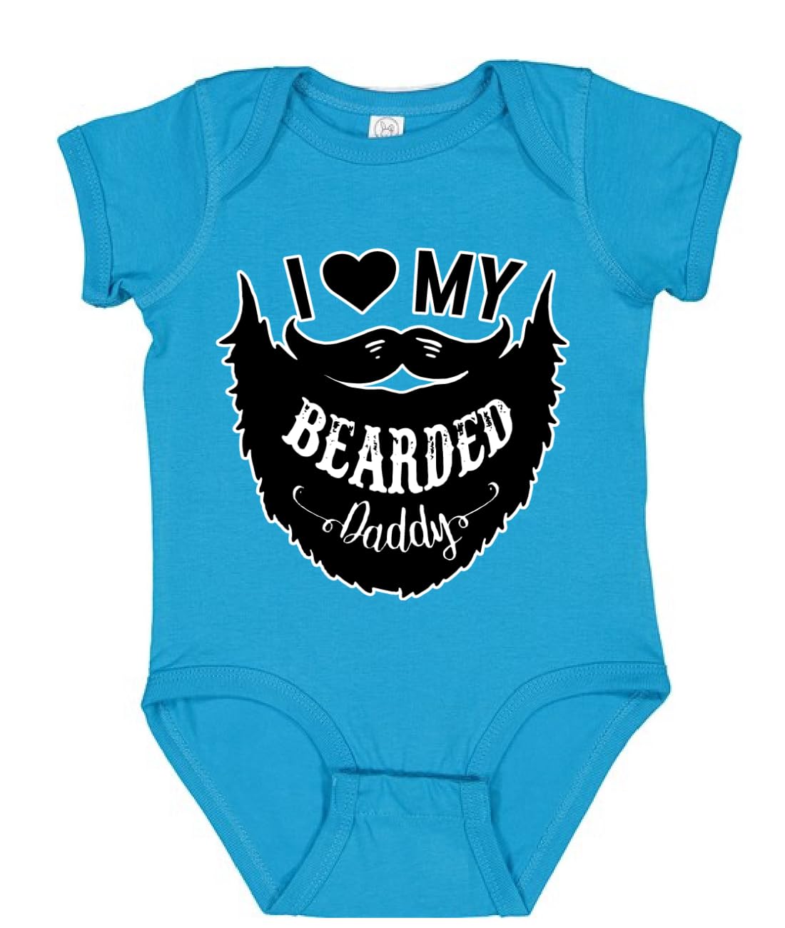 I Love My Bearded Daddy Funny Gift Idea Humor Baby Creeper Boys Girls Infant Bodysuit