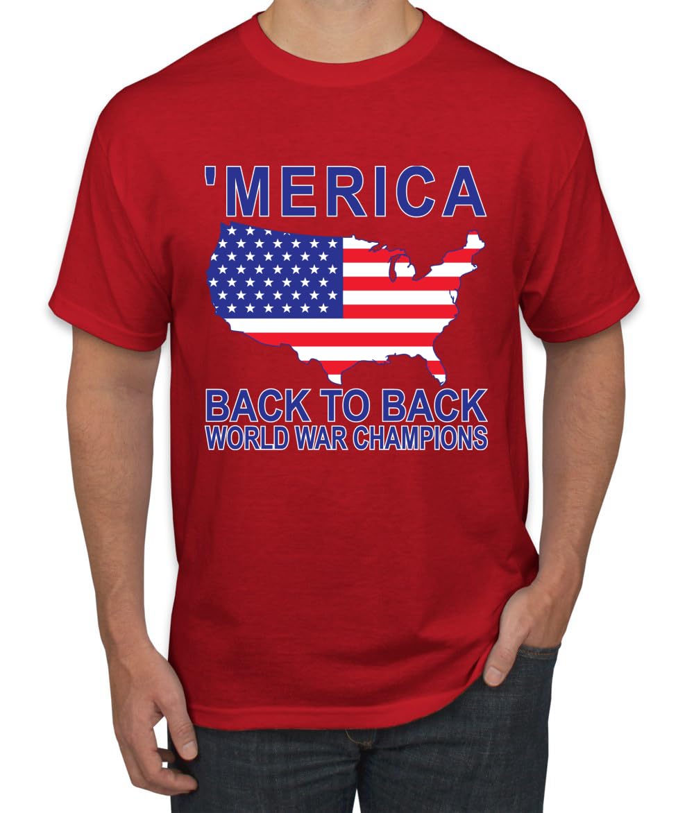 Back to Back World War Champs Pro USA American Pride Men's T-Shirt