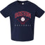 American Baseball Fan Vintage Distressed Field Sports Toddler Crew Graphic T-Shirt