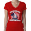 Funny Island Pop Culture Womens Junior Fit V-Neck Tee