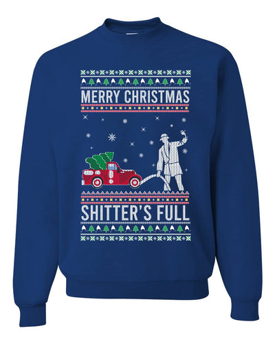 Shitter's Full Ugly Ugly Christmas Sweater Unisex Crewneck Sweatshirt