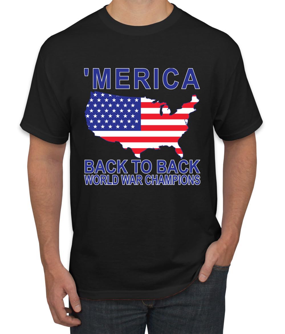 Back to Back World War Champs Pro USA American Pride Men's T-Shirt