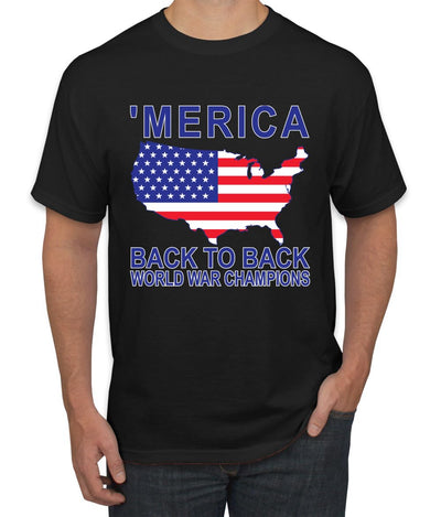 Back to Back World War Champs Pro USA American Pride Men's T-Shirt